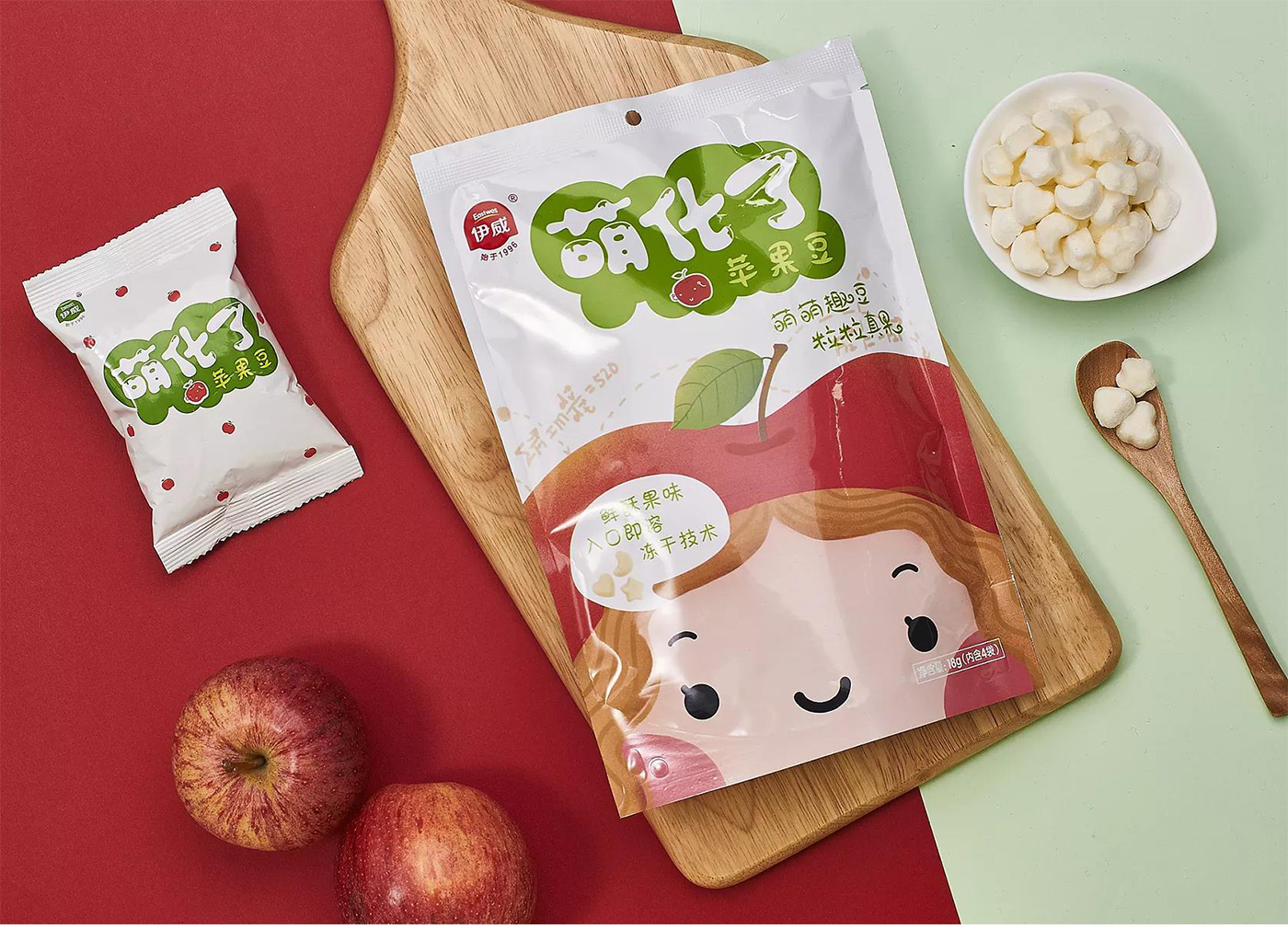 伊威嬰幼兒蘋果豆包裝設計