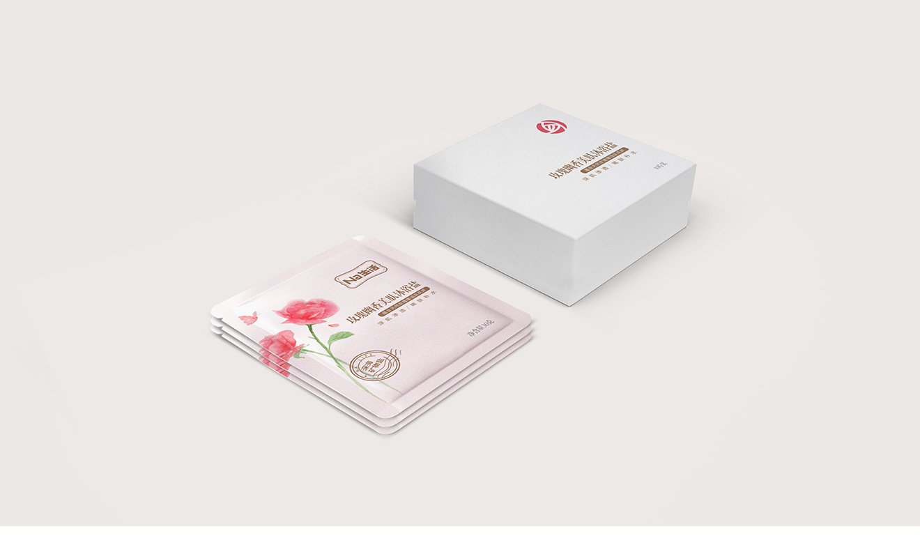 蘇鹽玫瑰幽香美膚沐浴鹽包裝設(shè)計(jì)